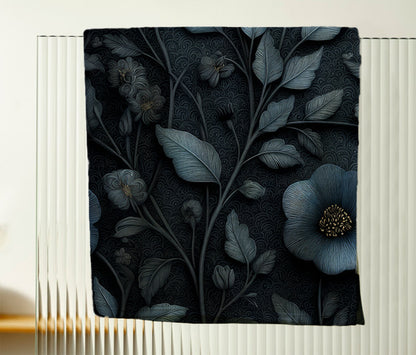 Midnight Blossoms Hand Towel