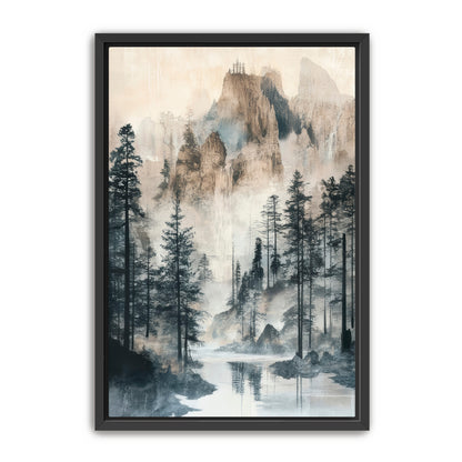 Misty Mount  Wall Art