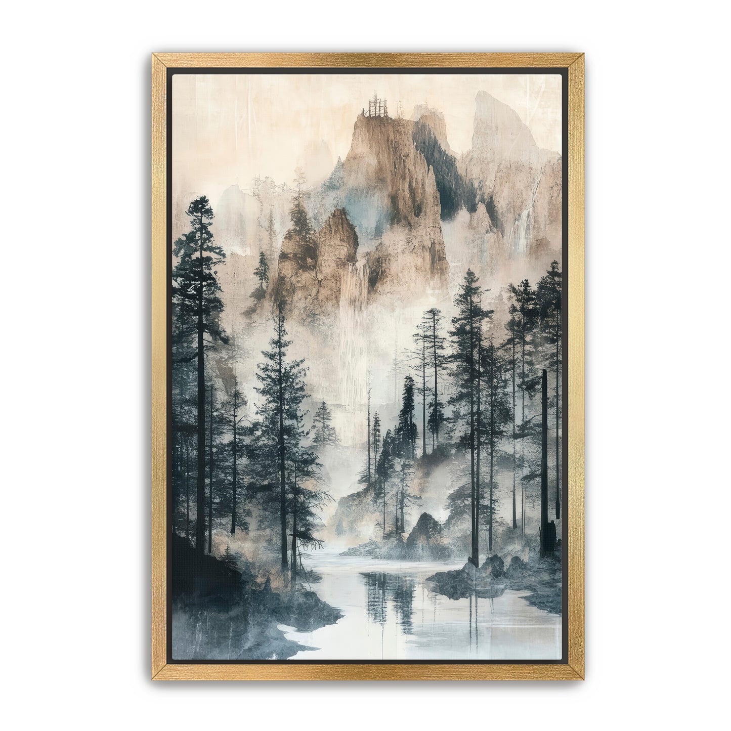 Misty Mount  Wall Art