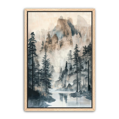 Misty Mount  Wall Art