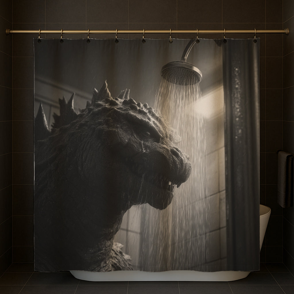 Monster Under Shower Shower Curtain