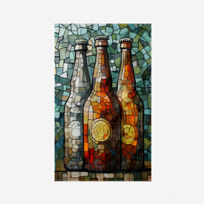 Mosaic Bottles Trio Kitchen Towel