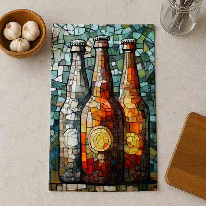 Mosaic Bottles Trio Kitchen Towel