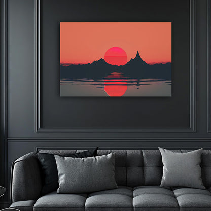 Mountain Red  Wall Art