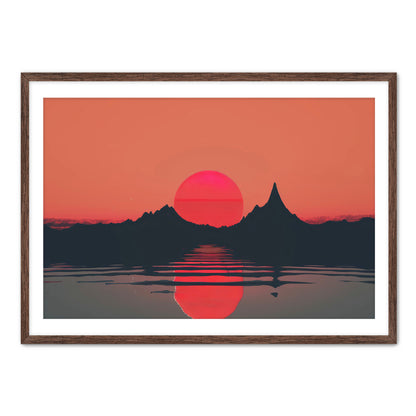 Mountain Red  Wall Art