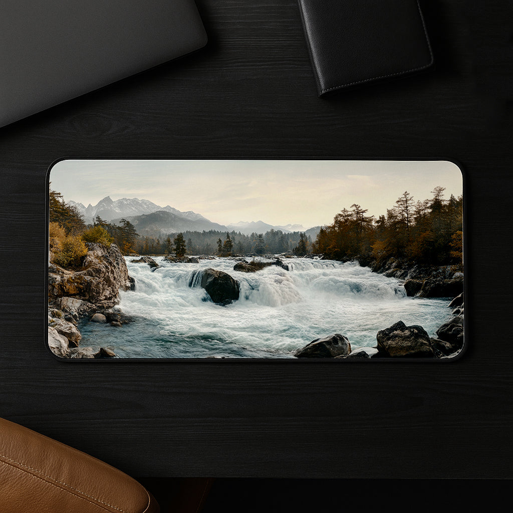 Mountain River Flow Desk Mat