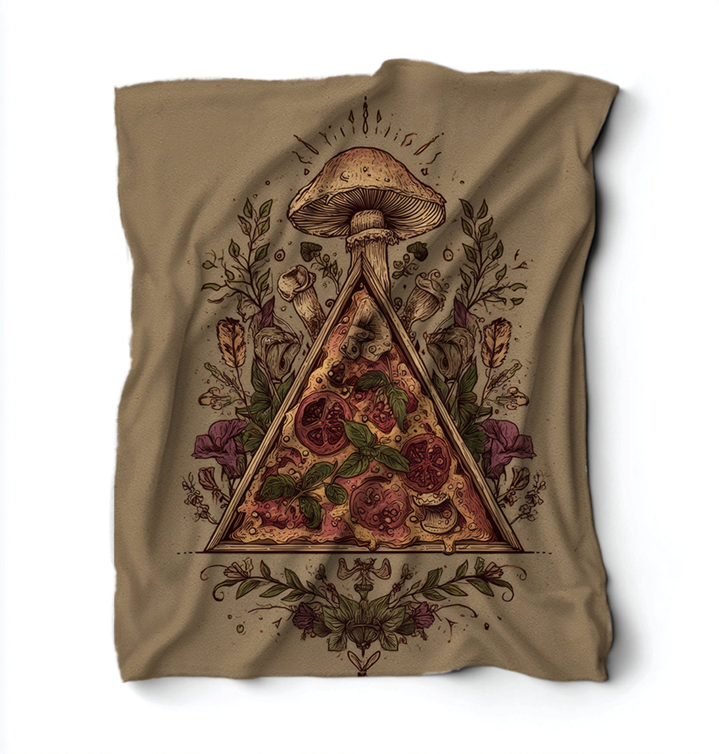 Mushroom Pizza Blanket