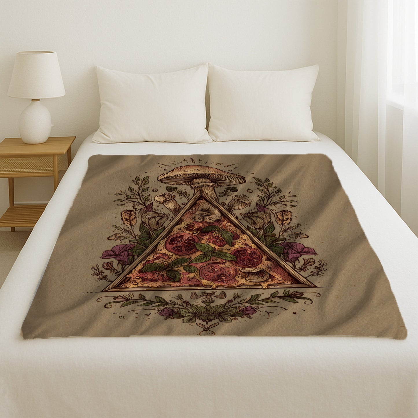 Mushroom Pizza Blanket