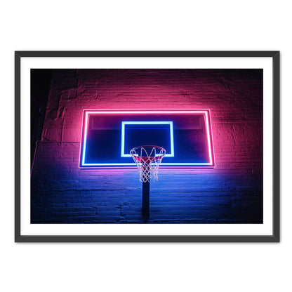 Neon Backboard 2  Wall Art