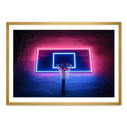 Neon Backboard 2  Wall Art