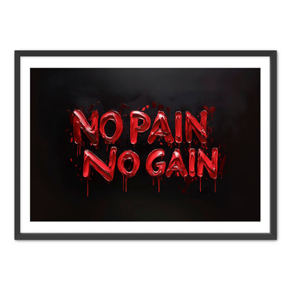 No Pain, No Gain  Wall Art