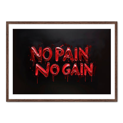 No Pain, No Gain  Wall Art