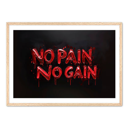 No Pain, No Gain  Wall Art