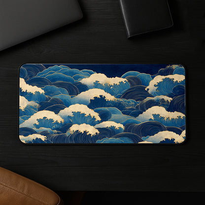 Ocean Wave Patterns Desk Mat