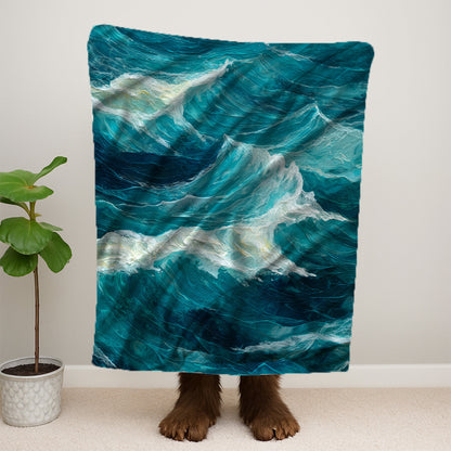 Ocean Waves Blanket