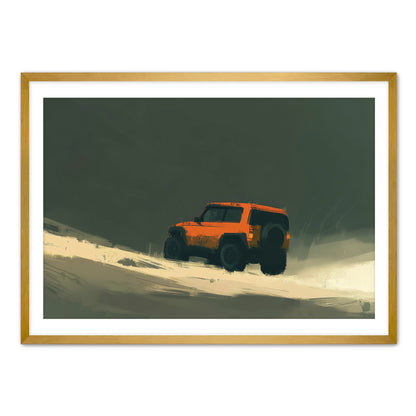 Offroad Orange  Wall Art