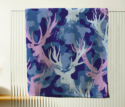 Pastel Deer Patterns Hand Towel
