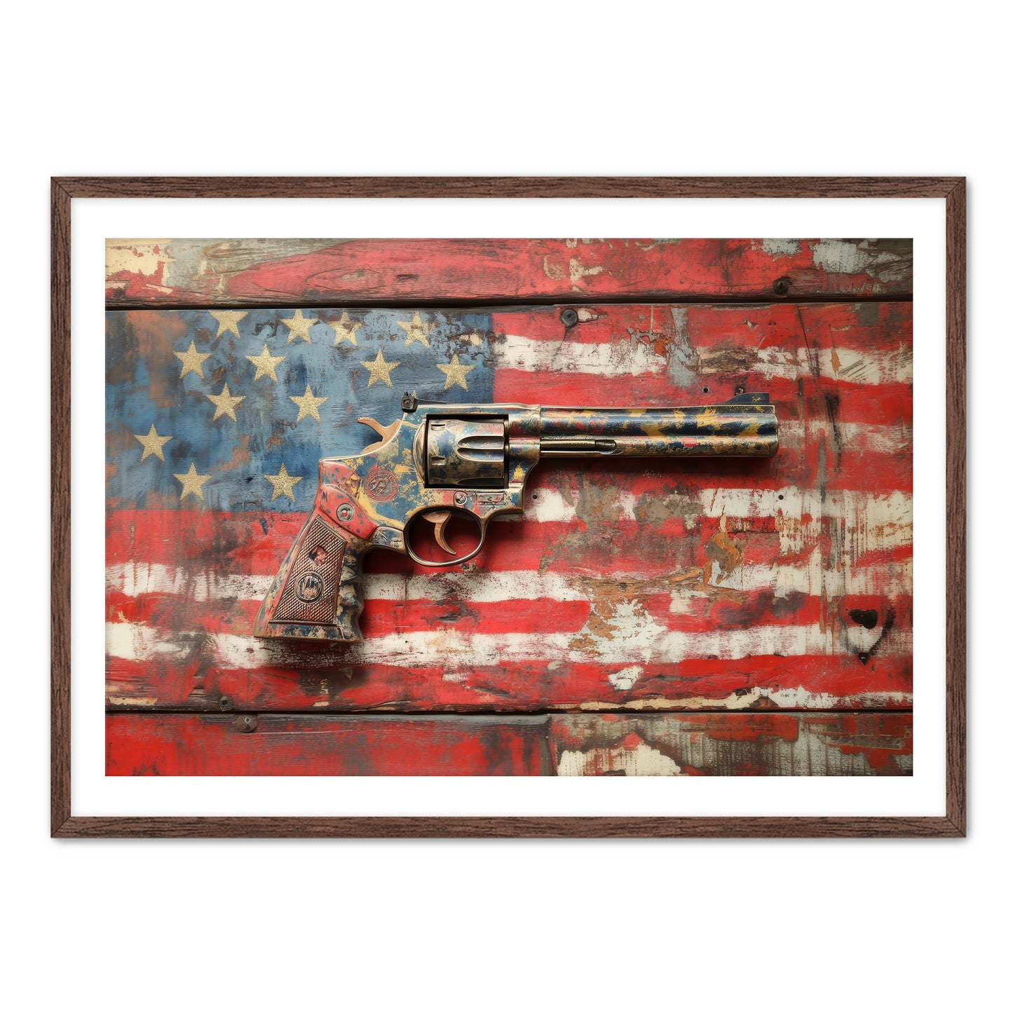 Patriotic Gun  Wall Art