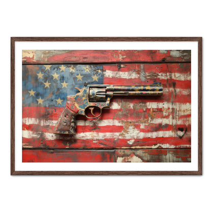 Patriotic Gun  Wall Art