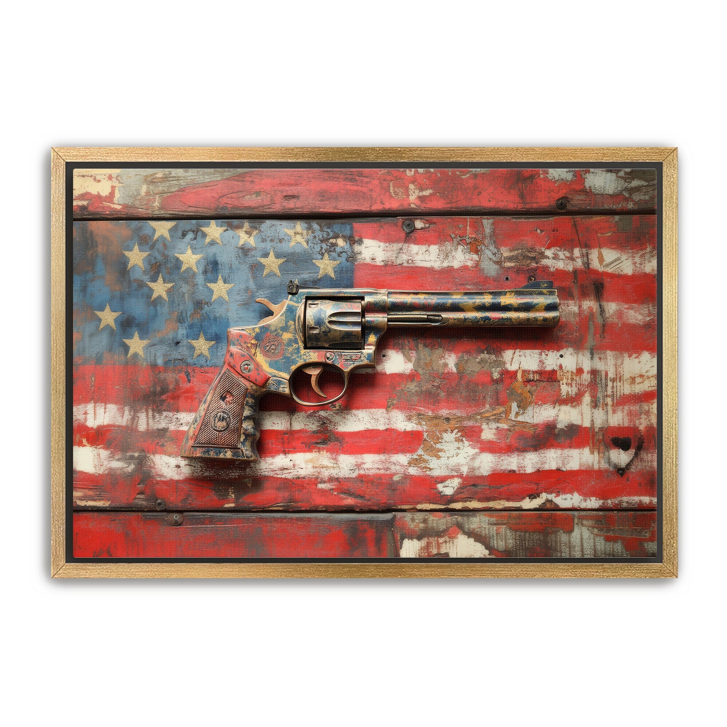 Patriotic Gun  Wall Art