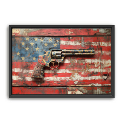 Patriotic Gun  Wall Art