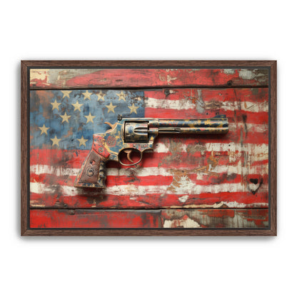 Patriotic Gun  Wall Art