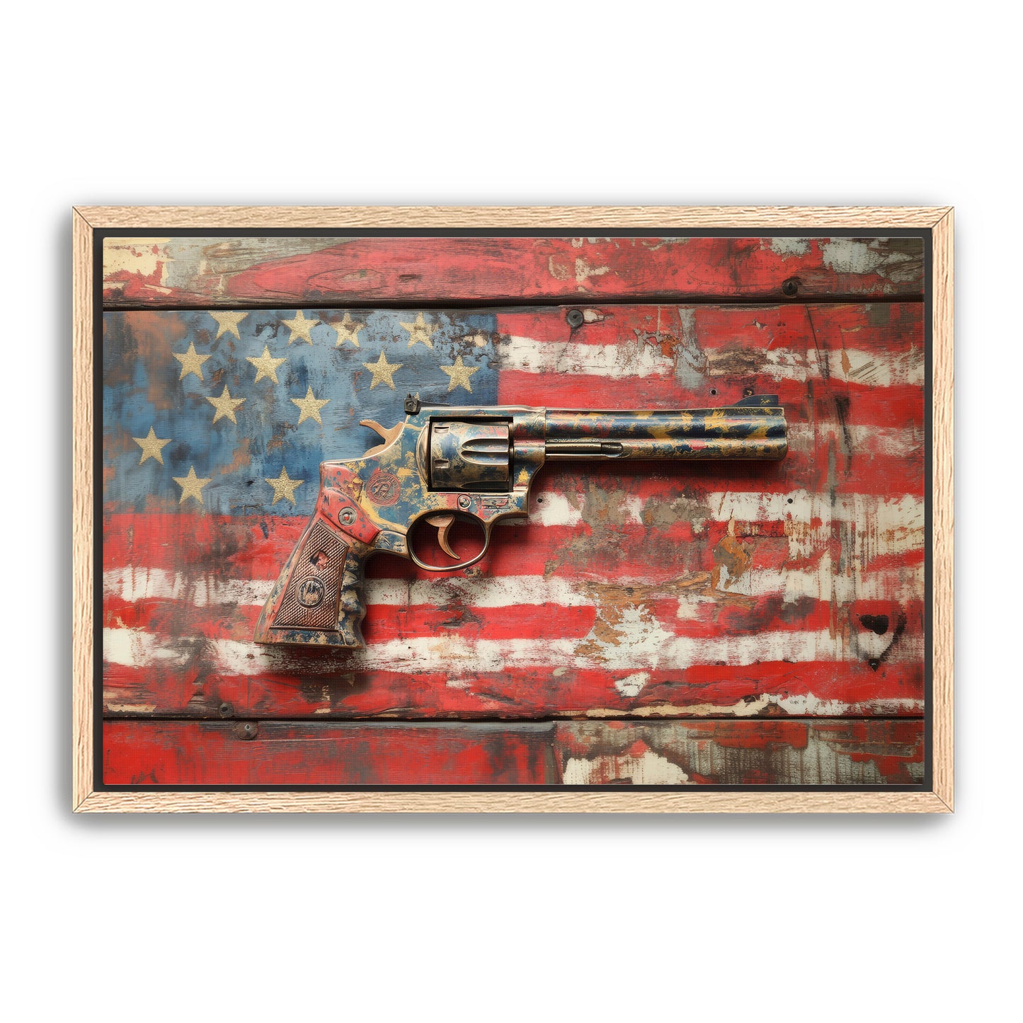 Patriotic Gun  Wall Art