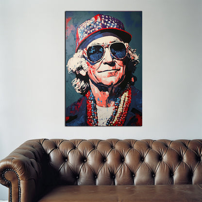 Patriotic Sunglasses Vibes Wall Art