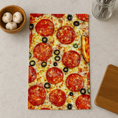 Pepperoni Paradise Pizza Kitchen Towel