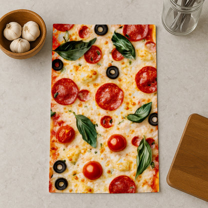 Pepperoni Pizza Delight Kitchen Towel