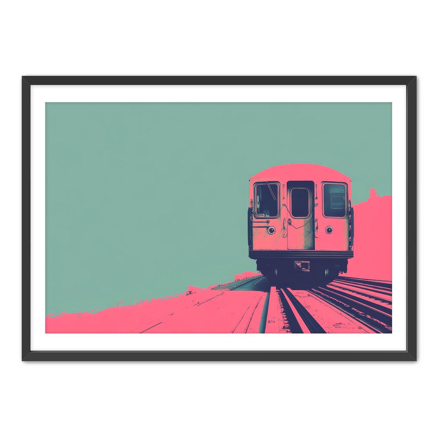 Pink Caboose  Wall Art