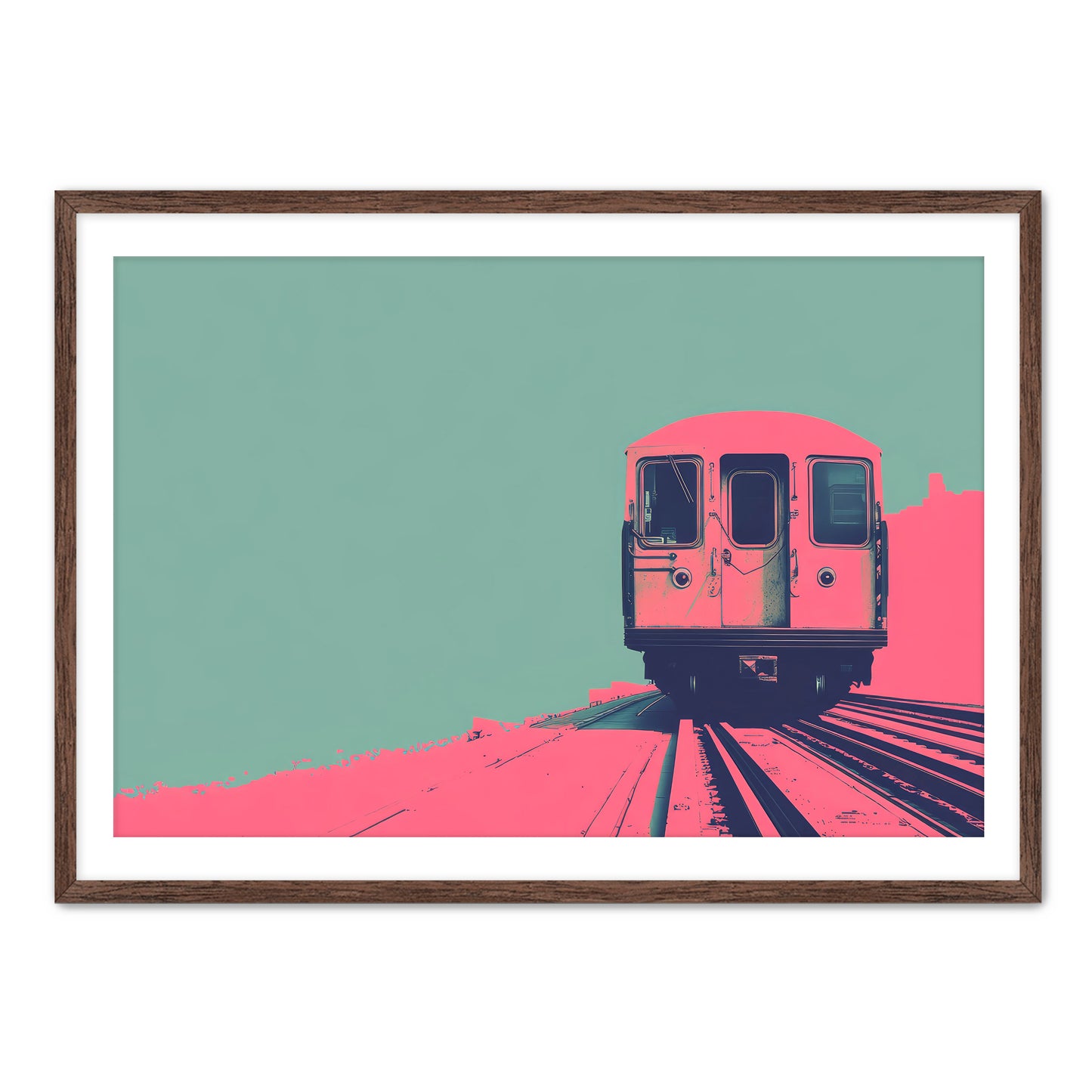 Pink Caboose  Wall Art