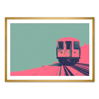 Pink Caboose  Wall Art