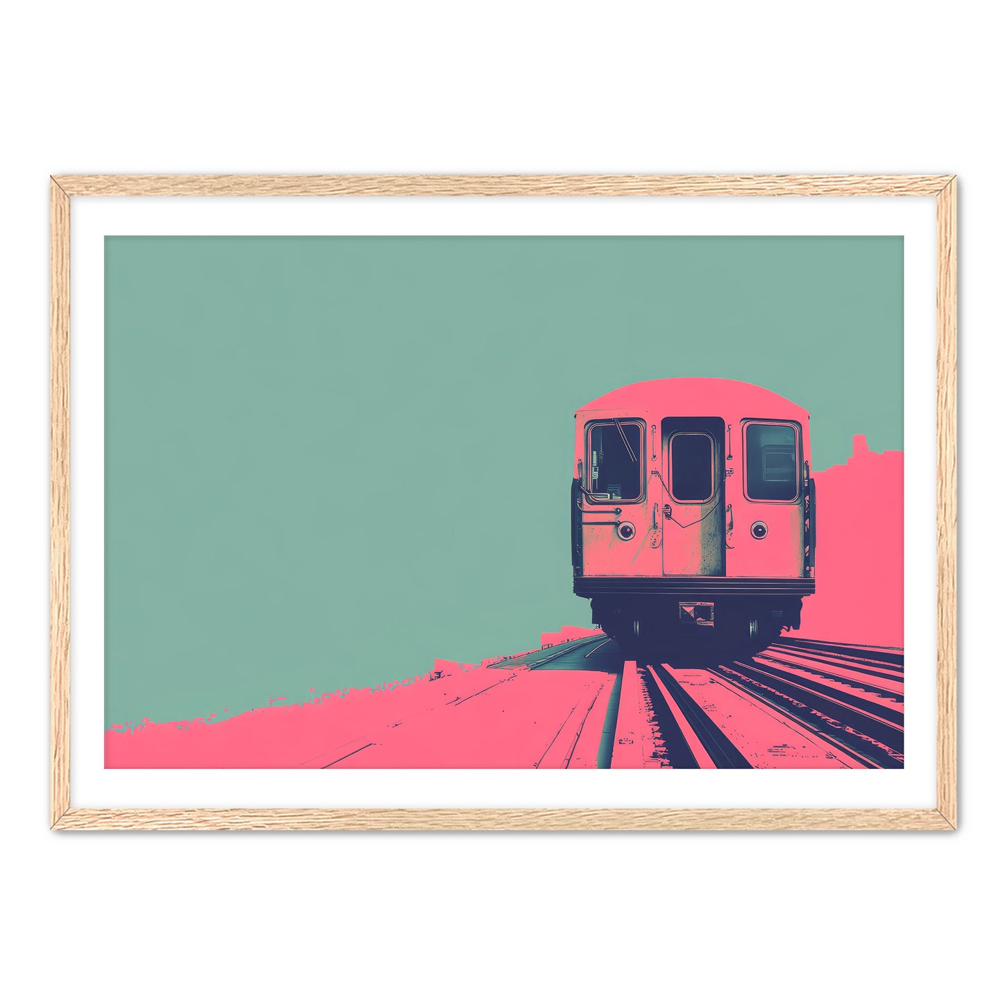 Pink Caboose  Wall Art
