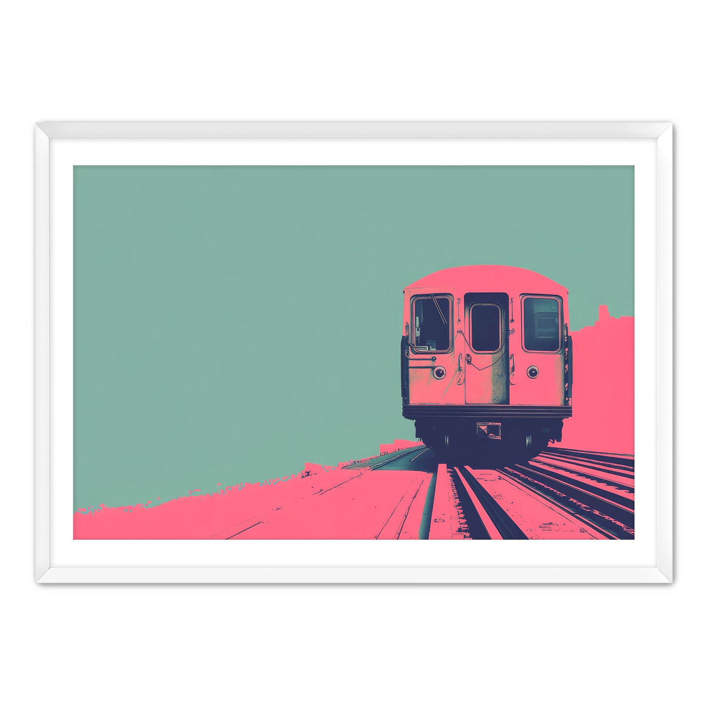 Pink Caboose  Wall Art