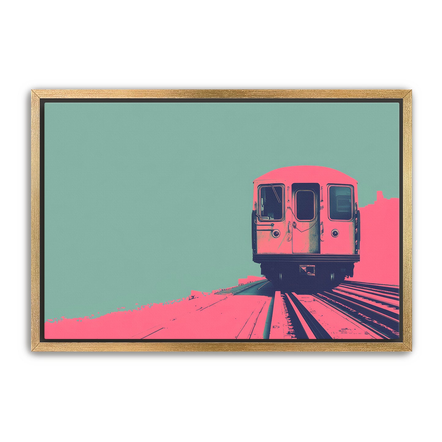 Pink Caboose  Wall Art