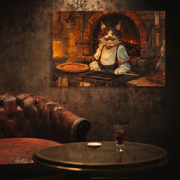 Pizza and Paws  Wall Art