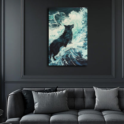 Wolf and Surf  Wall Art