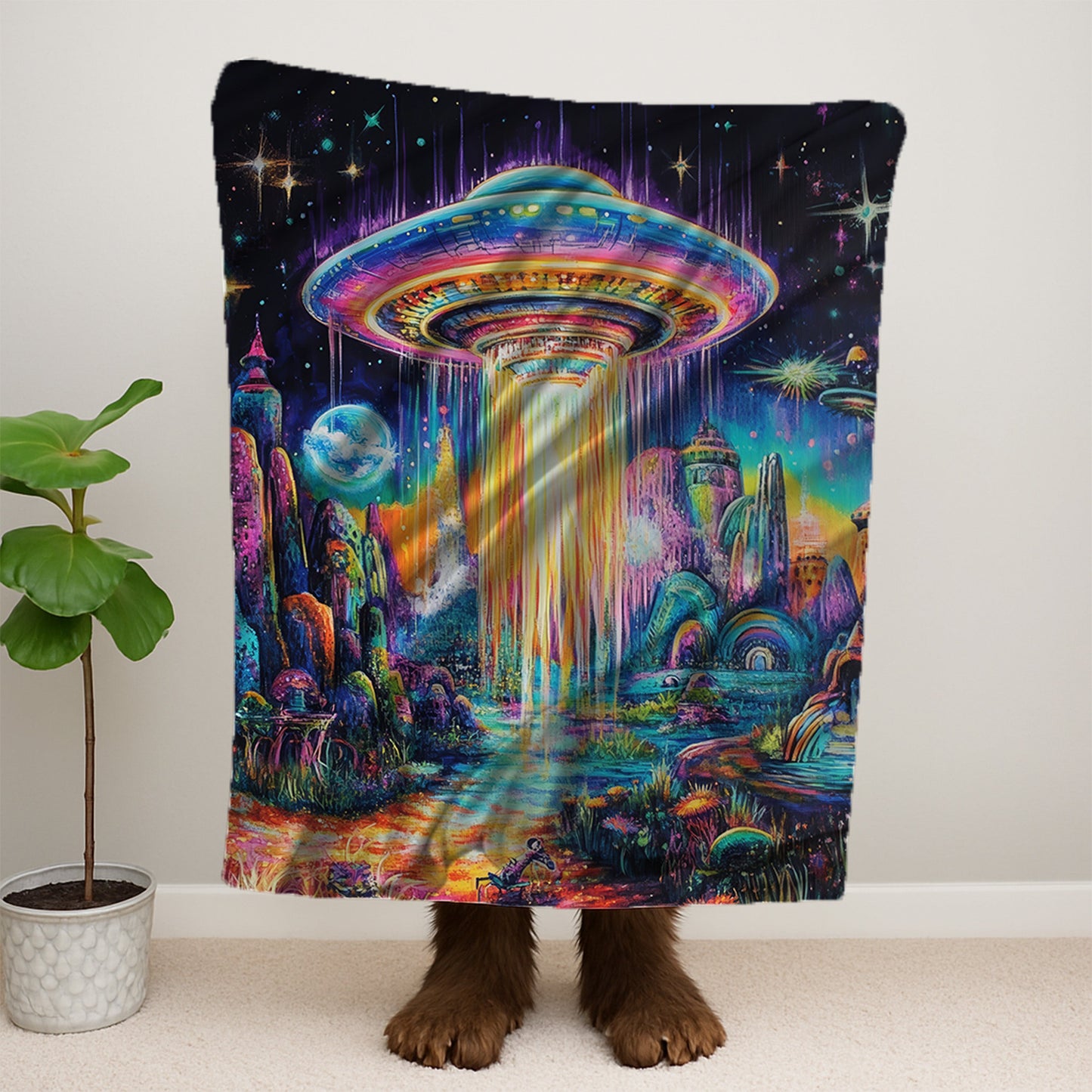 Psychadelic Ufo Blanket