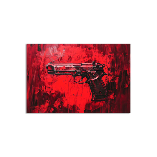 Red Pistol  Wall Art