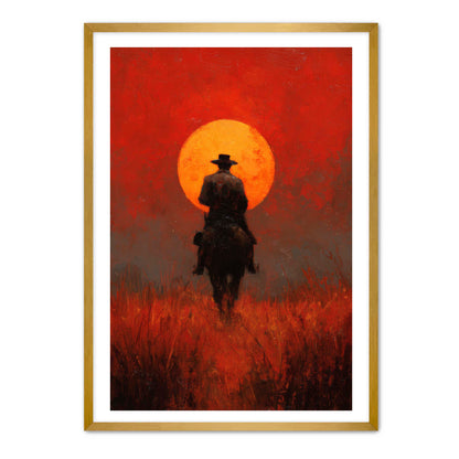 Red Dead Cowboy Wall Art