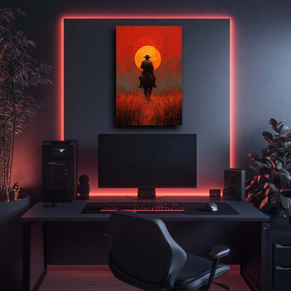Red Dead Cowboy Wall Art