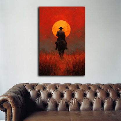 Red Dead Cowboy Wall Art