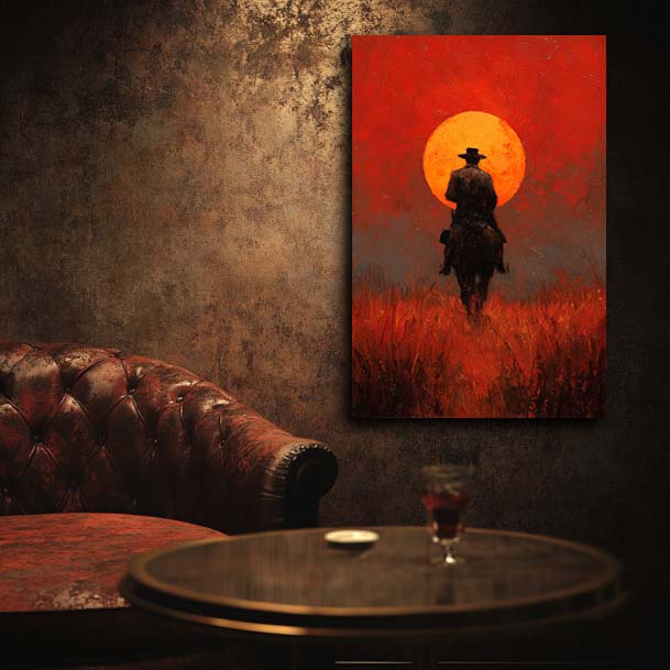 Red Dead Cowboy Wall Art
