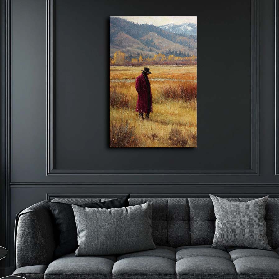 Rich Cowboy in Meadow Wall Art