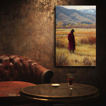 Rich Cowboy in Meadow Wall Art