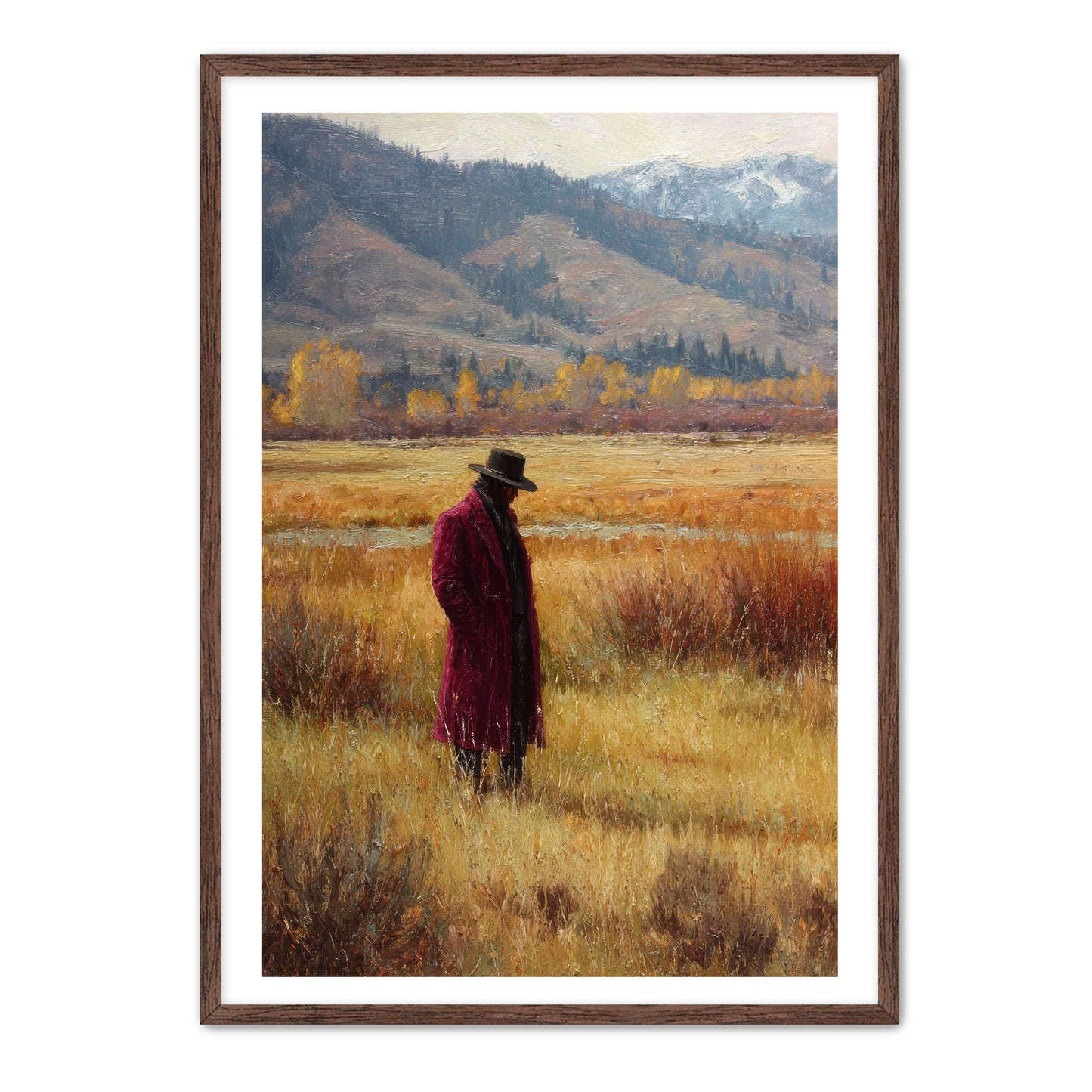 Rich Cowboy in Meadow Wall Art