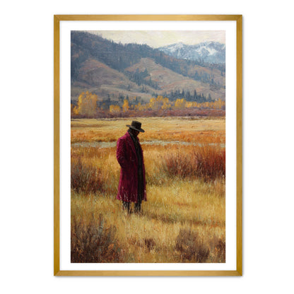 Rich Cowboy in Meadow Wall Art