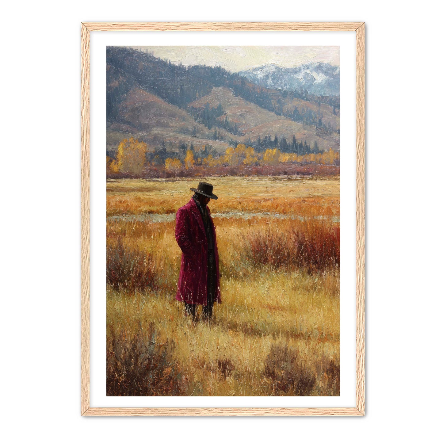 Rich Cowboy in Meadow Wall Art