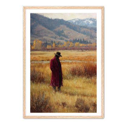 Rich Cowboy in Meadow Wall Art